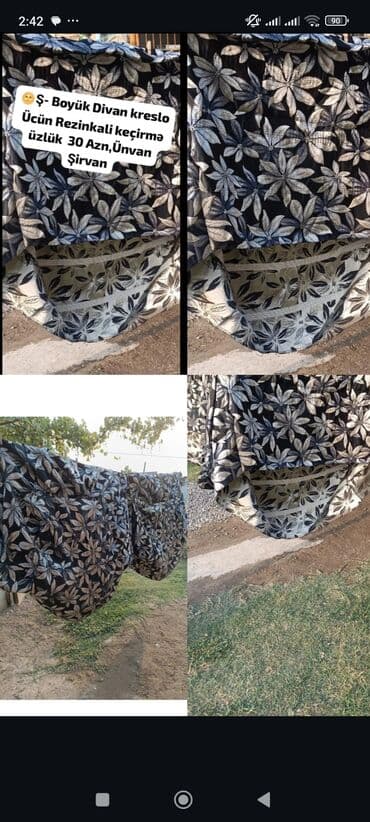 iran qaz peci: Divan üçün rəng - Qara Yataq örtüyü — 4