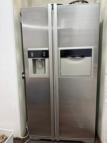 Plitələr və bişirmə panelləri: İşlənmiş 2 qapılı Soyuducu Satılır, rəng - Gümüşü, Dispenserli — 2