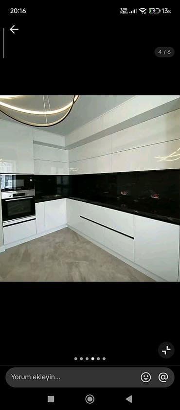 termo ucuz: Sifarişlə mətbəx dəsti, Özü çəkən petlələr, MDF — 3