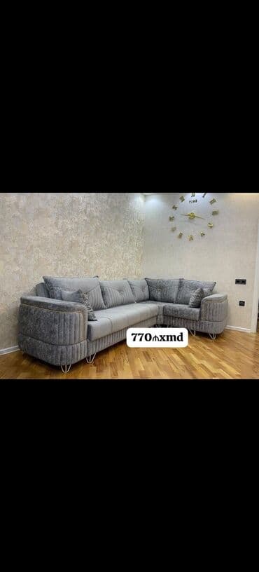 угловые диваны в баку: Угловой диван, Раскладной, Ткань — 18