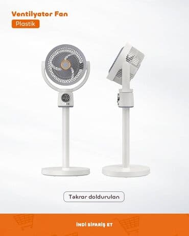 Ventilyator Fan 🔸 Təkrar doldurulan 🔸 Tənzimlənən hündürlük: Bəli 🔸