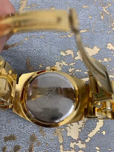 золотые комплекты с бриллиантами в баку: Новый, Наручные часы, Rolex, цвет - Золотой — 4