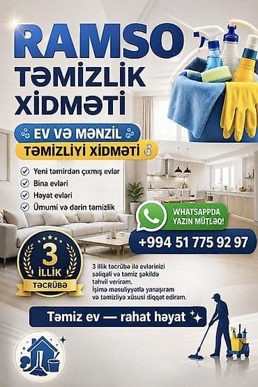 Təmizlik | Evlər | Təmirdən sonra təmizlik