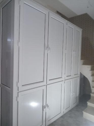 qapilar demir: PVC qapı və quraşdırma dolabları - Material: ağ PVC/profil (AVRO pen — 3