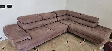 Divan və kreslo dəstləri: Müasir dizaynlı yumşaq künc divan dəsti +2neferli+tek kreslo - — 7