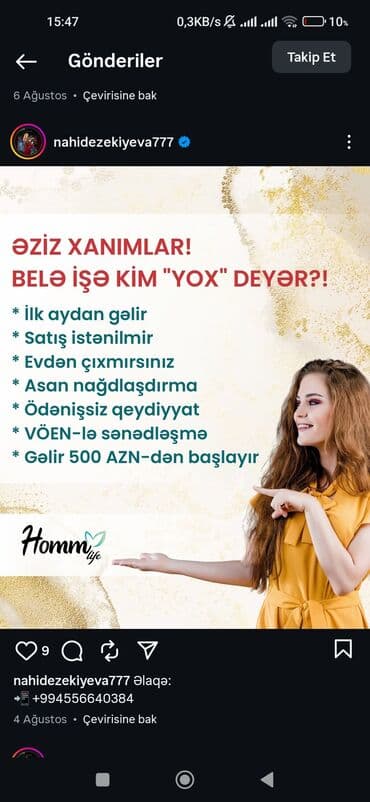 работа в салоне: Evdən çıxmadan onlayn gəlir qazanmaq üçün komanda işi təklifi — 3