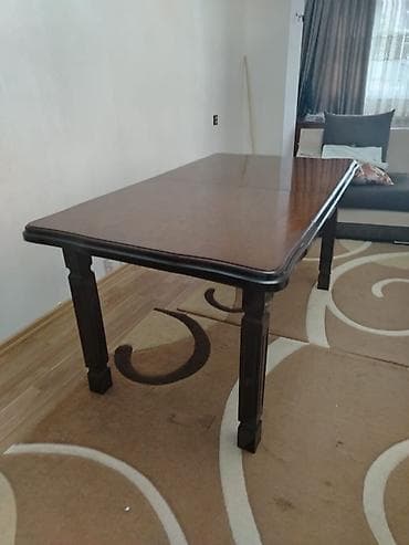 kuru: Klassik üslubda yemək otağı dəsti - Masa: düzbucaqlı forma — 2