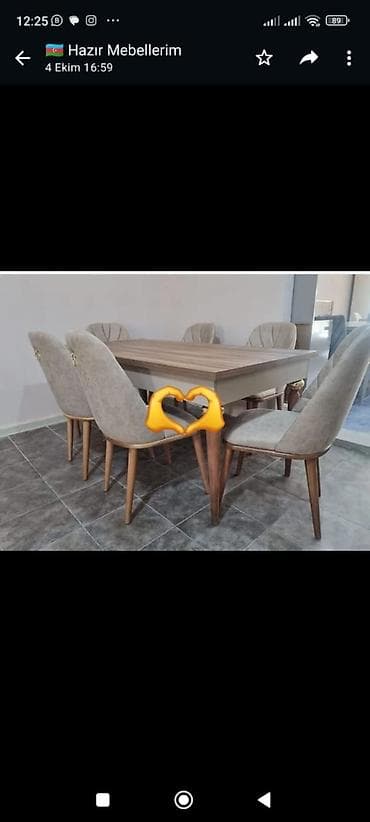 taxta stol stullar: Masa ve oturacaq rəng seçimi var — 1