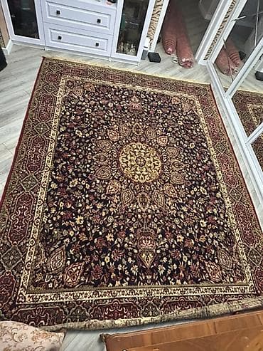 Şərq üslublu klassik xalça OLCUSU 2*3 - Rənglər: tünd mavi/qara fon — 4