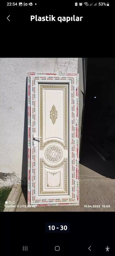 qapı setkaları: Yeni Plastik qapı 80x200 sm Zamok və çərçivə ilə, Zəmanətli, Pulsuz quraşdırma, Pulsuz çatdırılma, Rayonlara çatdırılma — 17