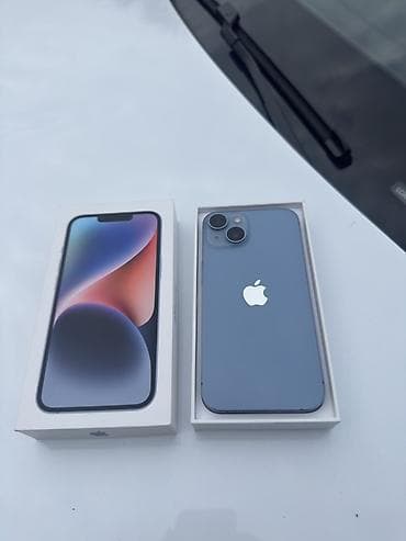 2 ci əl iphone: IPhone 14, 128 GB, Mavi, Face ID — 5