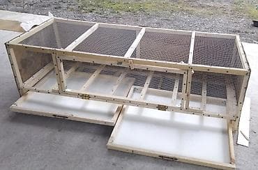 heyvan evləri: Taxta karkaslı, məftil torlu böyük ölçülü heyvan qəfəsi/volyer - — 3