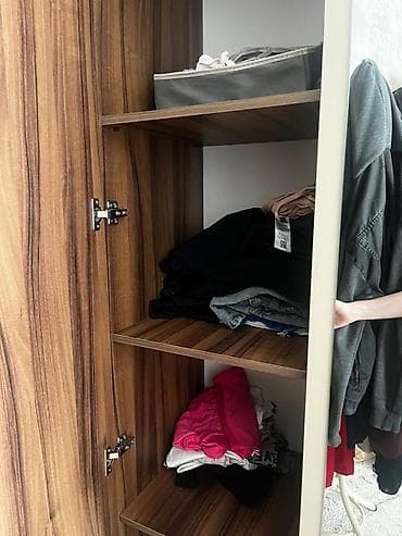 islenmis matras: İşlənmiş, 4 qapılı, Güzgülü, Qəhvəyi, Digər material, Açılan, Düz dolab — 1