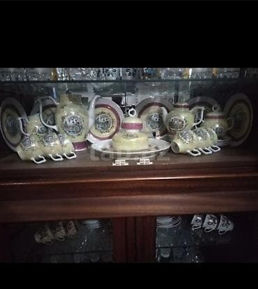 Madonna naxışlı Almaniya istehsalı qab-qacaq dəsti. - Servantda