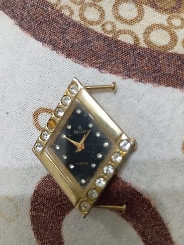 Женские часы Делюкс, кварцевые с японским механизмом, позолоченные