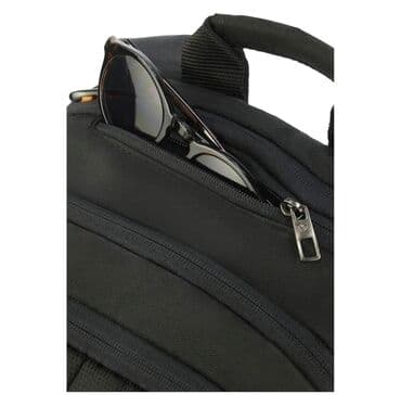 рюкзак для компьютера: Qara rəngdə Samsonite markalı bel çantası. Bir neçə bölməsi var, bu da — 8