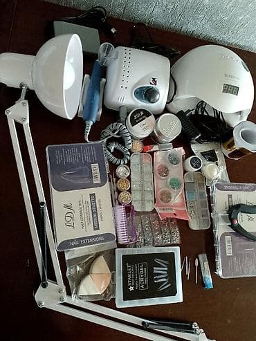 Manikür və dırnaq dizaynı üçün tam professional set Komplektin