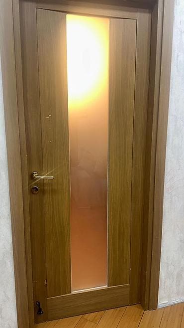 sehf qapi: Daxili otaq qapısı – şüşəli model - Material: Ağac teksturalı — 1