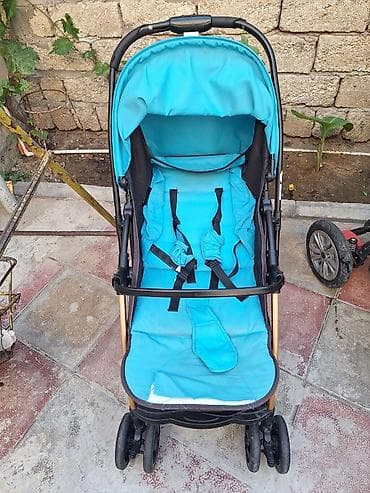 uşax: Uşaq arabası – yüngül və komfortlu - Rəng: mavi/qarışıq qara — 7