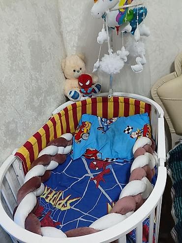 Oğlan üçün, Yumru, Beşik, Dəst ilə, Matras ilə, Yellənmə mexanizmsiz — 2