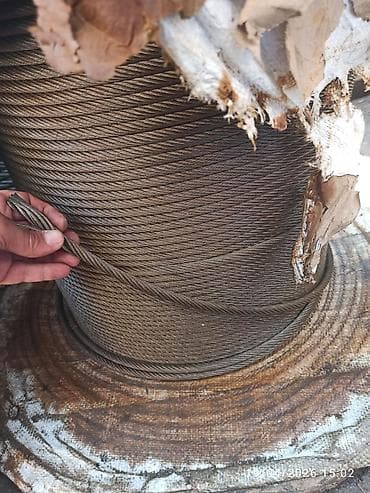 120 гидравличечесий углообжимной пресс для соединен: Lift troslarl 6.10.12 mm ölçüdə. Polad tros (polad halat) rulonlarla — 4