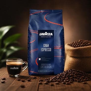 Lavazza Gran Espresso – bütöv qəhvə dənələri - Mənşə: Lavazza — 1