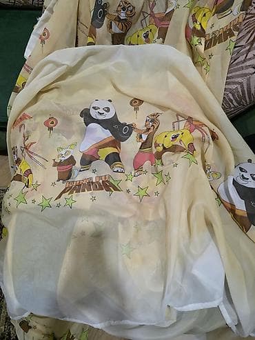 Шторы и жалюзи: Б/у, Тюль, цвет - Бежевый, Самовывоз — 3