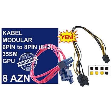 processor core i7: Kabellər "6PİN MALE to 8PİN MALE/MOLEX/SATA Original” MƏHSULLAR TAM — 3