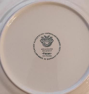 cay desmallari: Çay dəsti, rəng - Yaşıl, Farfor, Villeroy & Boch, 12 nəfərlik, Almaniya — 1