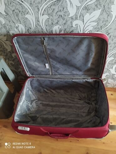 купить бу чемодан: Teze ist olunmamis boyuk " L" olculu, arxadan iki tekerli onden iki — 2