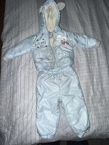 Uşaq geyimi və ayaqqabıları: Uşaq üçün qış geyim dəsti – 3 ədəd kombinezon 1) Qəhvəyi-bej rəngdə — 3