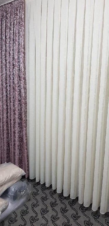 parda tül: Türkiyə istehsalı olan krem və ağ rəngli qalın kətan tül. İstənilən — 6