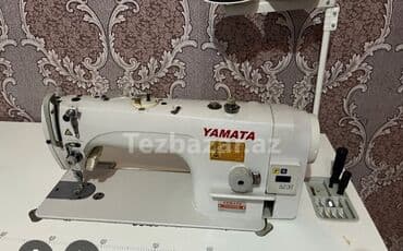 gizli tikiş avadanlığı: YAMATA sənaye tikiş maşını - Model: YAMATA (gövdədə “Yamata” yazısı — 1