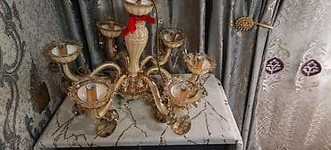 stol ustu lampa: Çılçıraq, 6 lampa, Şüşə — 3