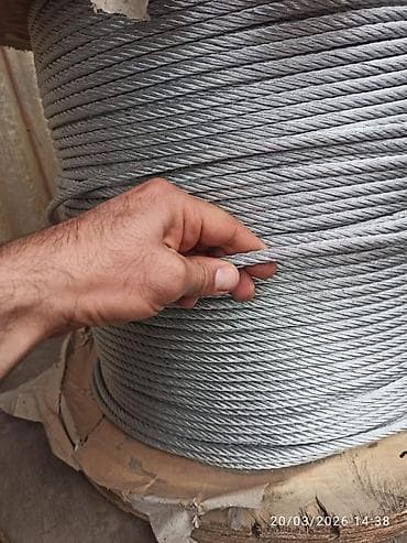 Lift və bağçılıq trosları. (polad məftil kəndir) – bobinlə Məhsul