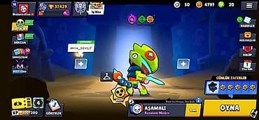 deri plaş: Brawl Stars hesabı - Kupa: 37,429 (Kupa Yolu III) - Dərəcə: 63 Maks — 1