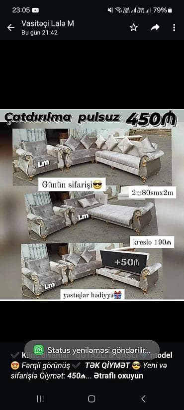 Künc divan, Qonaq otağı üçün lalafo.az -da Künc divan, Qonaq otağı üçün