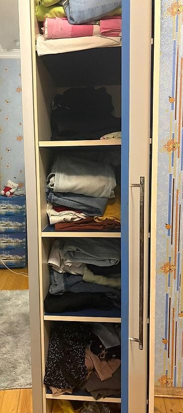 kicik dolablar: 3 qapılı, Güzgülü, Bej, Açılan, Düz dolab — 4