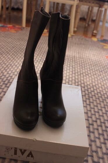 черные мужские сапоги: Размер: 36, цвет - Капучино, Новый — 7