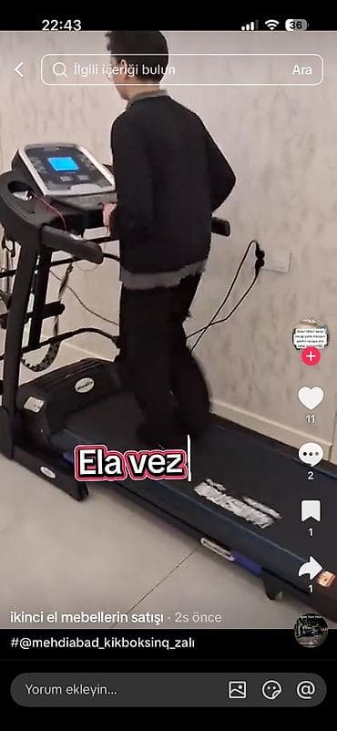 motorlu: Elektrikli qaçış trenajoru ceki 150 dağ rejimi var masaj aleti var — 1