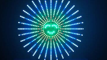 rengli lampalar: Электронный - танцесветильник, светодиодный спектр. Диаметр диска 20 — 5