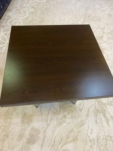 журнальный столик деревянный: Журнальный стол, Нераскладной, Дерево, Квадратный стол — 3