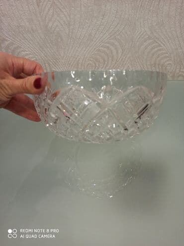 karaca bohemia crystal: Xrustal vaz, meyve ve s. ucun — 3