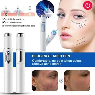 uv çap: Üz qələmi 😍 Mavi işıq terapiyası sızanaq qələmi yumşaq çapıq qırışları — 3