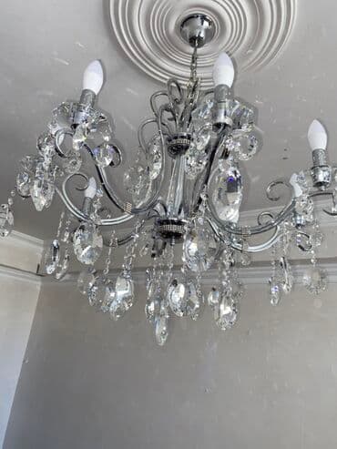 люстр бра светильников: Çılçıraq, 8 lampa, Metal — 1