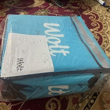 Сумки для курьеров: Wolt Partner termo çatdırılma çantası - Rəng: göy (Wolt loqolu) — 2