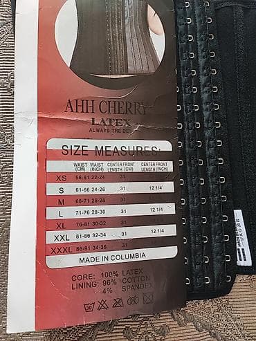 vitamin c evalar: AHH CHERRY Latex klassik korset - Modell: Classic Corset, REF: 7774# — 5