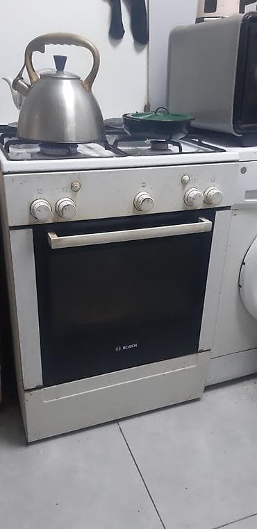 plesdeşin 4: Газовая печь Отдельностоящая, 4 конфорки, Б/у — 1