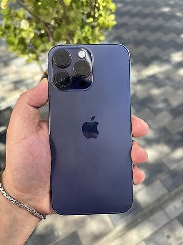 IPhone 14 Pro Max, 256 GB, Deep Purple, Qırıq
