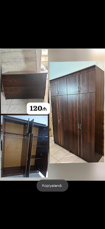 l divan modelleri: 120₼ Dolab normal veziyetdedi ölçü 160 en 2.15 hündür üstünde tumba — 1